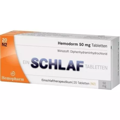 HEMODORM 50 mg tablete za spavanje, 20 kom