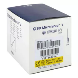 BD MICROLANCE Kanila 20 G 1 1/2 0,9x40 mm, 100 komada