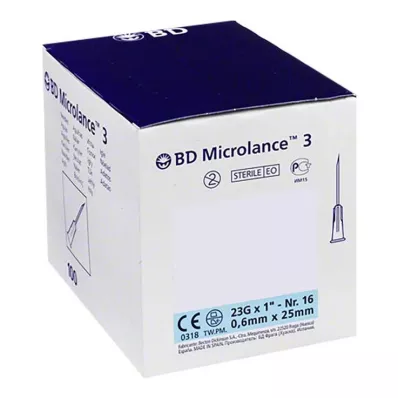 BD MICROLANCE Kanila 23 G 1 0,6x25 mm, 100 komada