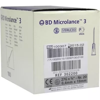 BD MICROLANCE Kanila 27 G 3/4 0,4x19 mm, 100 komada