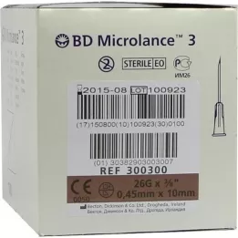 BD MICROLANCE Kanila 26 G 3/8 0,45x10 mm, 100 komada
