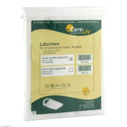LÄTZCHEN Folija za odrasle/bijeli frotir s čičkom, 1 kom