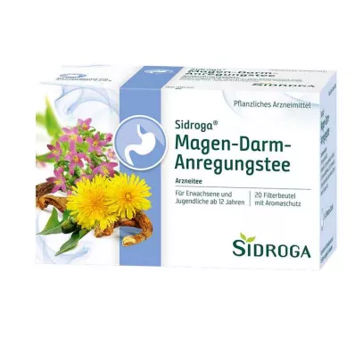 SIDROGA Filter vrećica čaja za stimulaciju probavnog sustava, 20X2,0 g