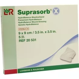 SUPRASORB X HydroBalance obloga za rane 9x9 cm, 5 kom