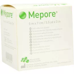 MEPORE Obloga za rane nesterilna 7 cmx5 m, 1 kom