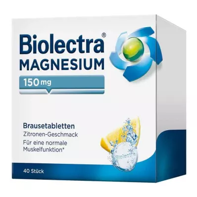 BIOLECTRA Magnezij 150 mg limun šumeće tablete, 40 kom