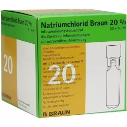 NATRIUMCHLORID 20% MPC koncentrat elektrolita, 20X10 ml