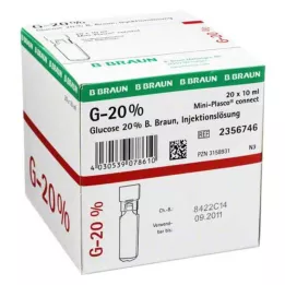 GLUCOSE 20% B.Braun Mini Plasco connect Inj. otopina, 20X10 ml