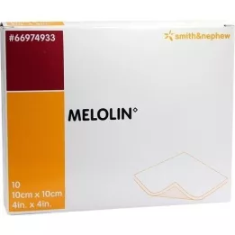 MELOLIN Oblozi za rane 10x10 cm sterilni, 10 kom