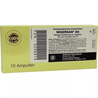 NIGERSAN D 6 ampula, 10X1 ml