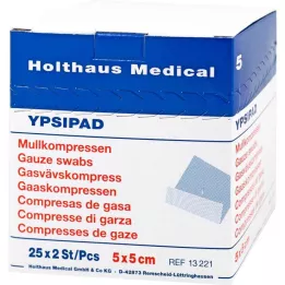 MULLKOMPRESSEN Ypsipad 5x5 cm sterilni 8-struki, 25X2 kom