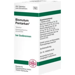 BISMUTUM PENTARKAN Tablete, 200 kom