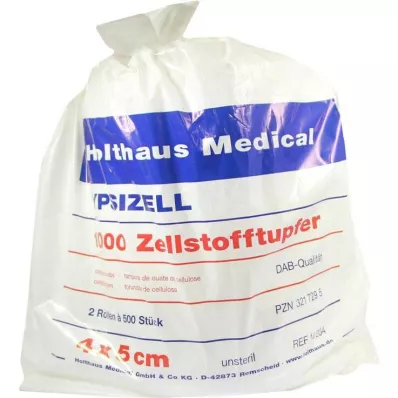 ZELLSTOFFTUPFER Ypsizell 4x5 cm, 1000 kom ZELLSTOFFTUPFER Ypsizell 4x5 cm, 1000 kom
