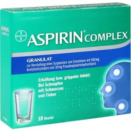 ASPIRIN COMPLEX Btl.m.Gran.z.Herst.e.Susp.z.Einn., 10 kom