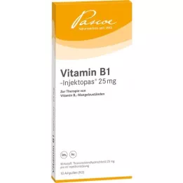 VITAMIN B1 INJEKTOPAS 25 mg otopina za injekciju, 10X1 ml