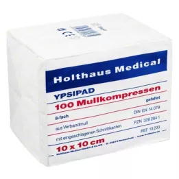 MULLKOMPRESSEN Ypsipad 10x10 cm nesterilni 8-slojni, 100 kom
