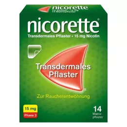 NICORETTE TX Flaster 15 mg, 14 kom