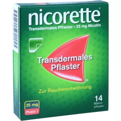 NICORETTE TX Flaster 25 mg, 14 kom