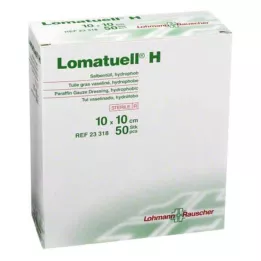LOMATUELL H mast til 10x10 cm sterilni, 50 kom