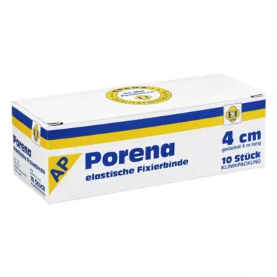 PORENA elastični zavoj od gaze 4 cm bijeli bez violončela, 10 kom PORENA elastični zavoj od gaze 4 cm bijeli bez violončela, 10 kom