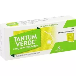 TANTUM VERDE 3 mg pastile s okusom limuna, 20 kom