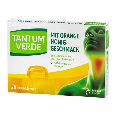 TANTUM VERDE 3 mg pastile s okusom naranče-meda, 20 kom TANTUM VERDE 3 mg pastile s okusom naranče-meda, 20 kom
