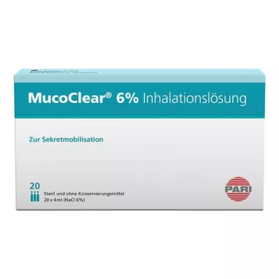 MUCOCLEAR 6% otopina NaCl za inhalaciju, 20X4 ml MUCOCLEAR 6% otopina NaCl za inhalaciju, 20X4 ml