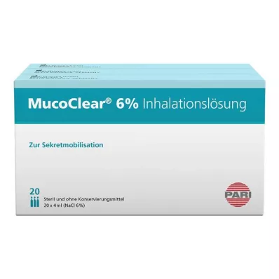 MUCOCLEAR 6% otopina NaCl za inhalaciju, 60X4 ml MUCOCLEAR 6% otopina NaCl za inhalaciju, 60X4 ml