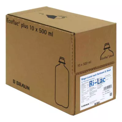 RINGER LACTAT n.Hartm.B.Braun Ecofl.Plus Inf.otopina, 10x500 ml