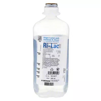 RINGER LACTAT n.Hartm.B.Braun Ecofl.Plus Inf. otopina, 500 ml