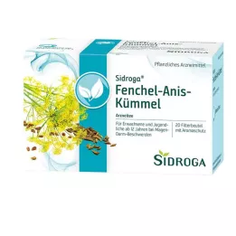 SIDROGA Filter vrećice čaja od komorača i anisa od kima, 20X2,0 g