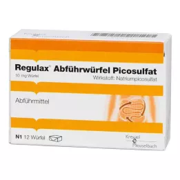 REGULAX Pikosulfat laksativ kocke, 12 kom