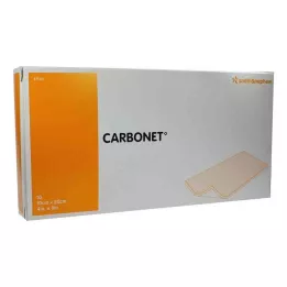 CARBONET 10x20 cm upijajuća obloga za rane s aktivnim ugljenom, 10 kom