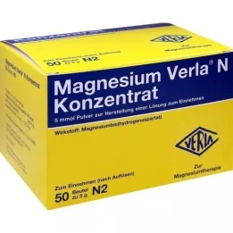 MAGNESIUM VERLA N koncentrat Plv.z.H.e.L.z.Einn., 50 kom