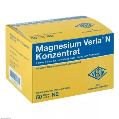 MAGNESIUM VERLA N koncentrat Plv.z.H.e.L.z.Einn., 50 kom