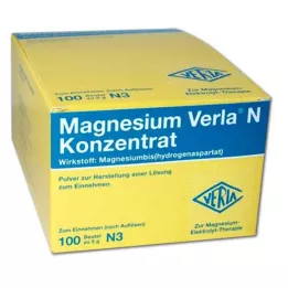 MAGNESIUM VERLA N koncentrat Plv.z.H.e.L.z.Einn., 100 kom