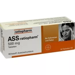 ASS-ratiopharm 500 mg tablete, 50 kom
