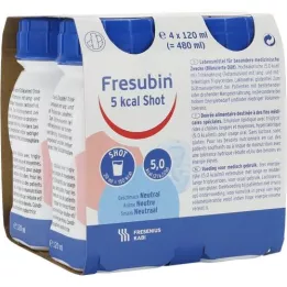 FRESUBIN 5 kcal SHOT Neutralna otopina, 4X120 ml