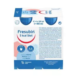 FRESUBIN 5 kcal SHOT Neutralna otopina, 4X120 ml