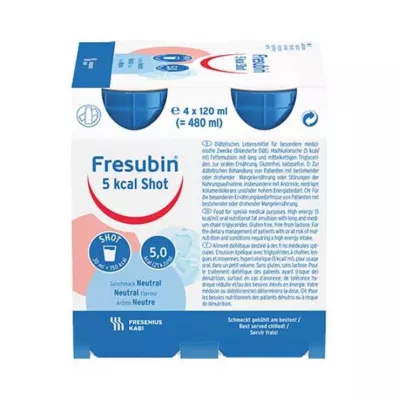 FRESUBIN 5 kcal SHOT Neutralna otopina, 4X120 ml