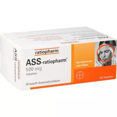 ASS-ratiopharm 500 mg tablete, 100 kom