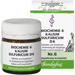 BIOCHEMIE 6 Kalium sulfuricum D 6 tableta, 80 kom