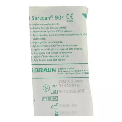 Surecan kanila 20 Gx25 mm kutna (1 kom) Surecan kanila 20 Gx25 mm kutna (1 kom)