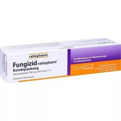 FUNGIZID-ratiopharm 3 vag.tablete + 20g krema, 1 str