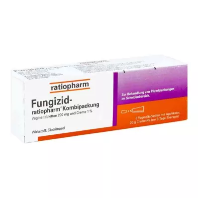 FUNGIZID-ratiopharm 3 vag.tablete + 20g krema, 1 str FUNGIZID-ratiopharm 3 vag.tablete + 20g krema, 1 str