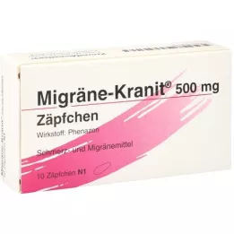 MIGRÄNE KRANIT 500 mg čepići, 10 kom