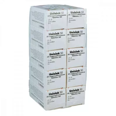 UNIZINK 50 gastrorezistentnih tableta, 10x50 kom