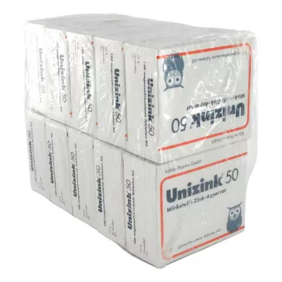 UNIZINK 50 gastrorezistentnih tableta, 10x100 kom