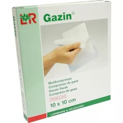 GAZIN Gaza komp.10x10 cm sterilna 8x 5X2 kom