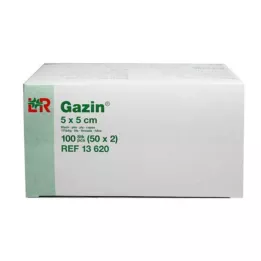 GAZIN Gaza komp.5x5 cm sterilna 8-struka, 50x2 kom